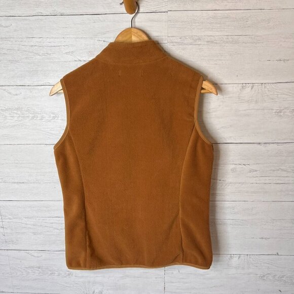 Xeoxarel Vest Womens Size Small Camel Brown Six Pocket Fleece Casual Comfy - Picture 9 of 14